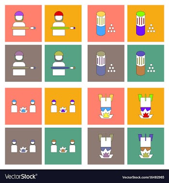 Set of war gagets in color sets on backgrounds vector image