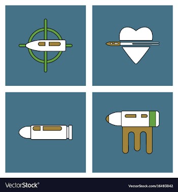 Set of war gagets in color sets on backgrounds vector image