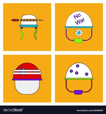 Set of war gagets in color sets on backgrounds vector image