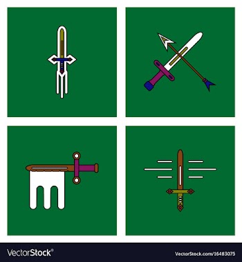 Set of war gagets in color sets on backgrounds vector image