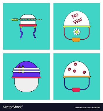 Set of war gagets in color sets on backgrounds vector image