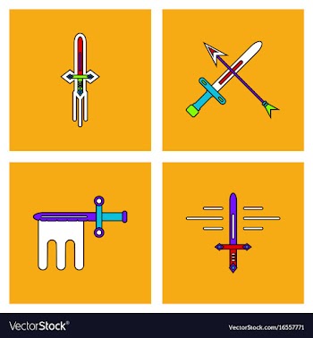 Set of war gagets in color sets on backgrounds vector image