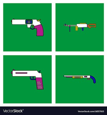 Set of war gagets in color sets on backgrounds vector image