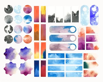 Set of watercolor backgrounds vector | Free stock vector - 473311
