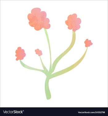 Set of watercolor seaweed and corals isolated on vector image