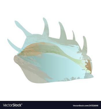 Set of watercolor seaweed corals and stones vector image