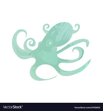 Set of watercolor seaweed corals and stones vector image