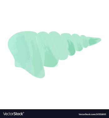 Set of watercolor seaweed corals and stones vector image