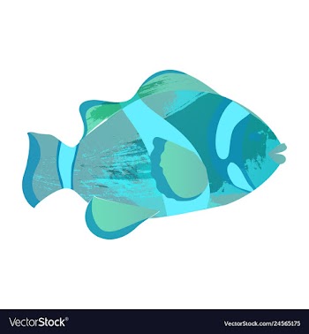 Set of watercolor seaweed corals and stones vector image