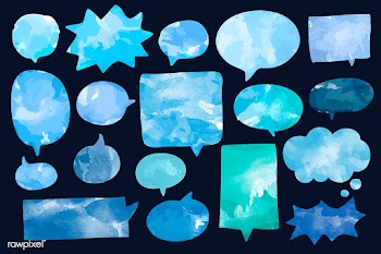 Set of watercolor speech bubbles vector | Free stock vector - 473291