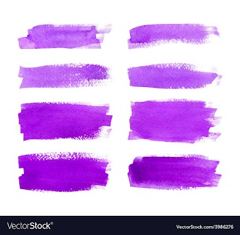  					Set of watercolor stripes vector image														