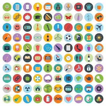 Set of web and technology development icons Free Vector