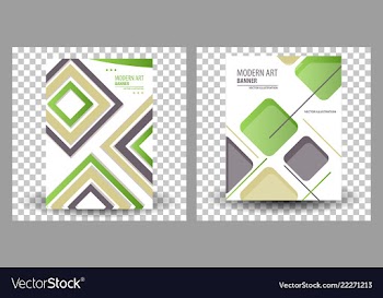 Set of website header or banner vector image