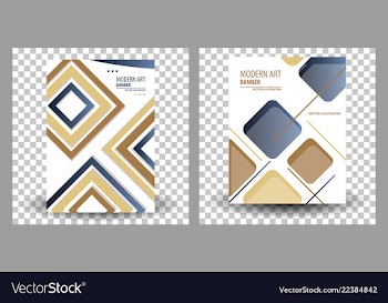 Set of website header or banner vector image