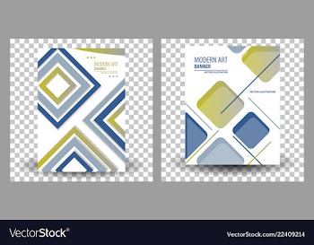 Set of website header or banner vector image