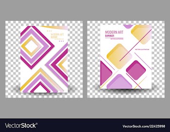 Set of website header or banner vector image