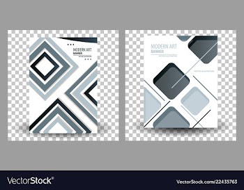 Set of website header or banner vector image