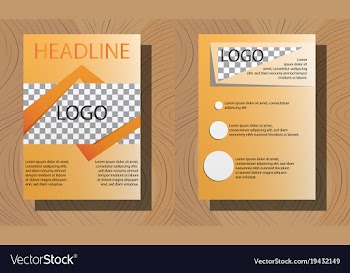 Set of white business brochure and leaflet flyer vector image