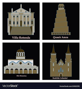 Set of world sights vector image