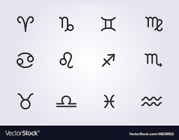 set of zodiac signs design