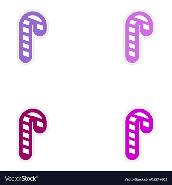 Set oof paper sticker on white background vector image
