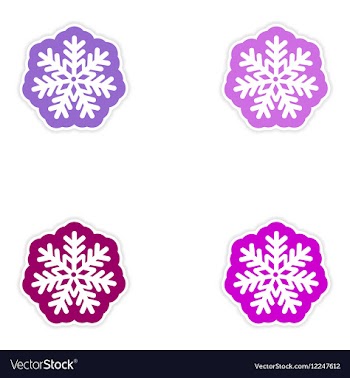 Set oof paper sticker on white background vector image
