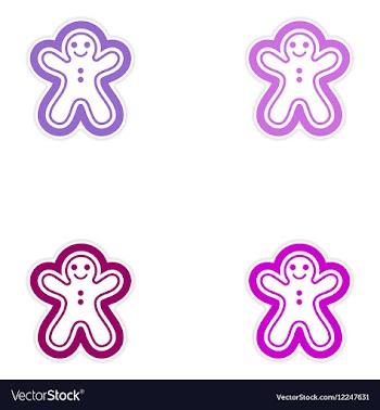 Set oof paper sticker on white background vector image