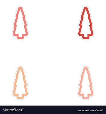 Set oof paper sticker on white background vector image