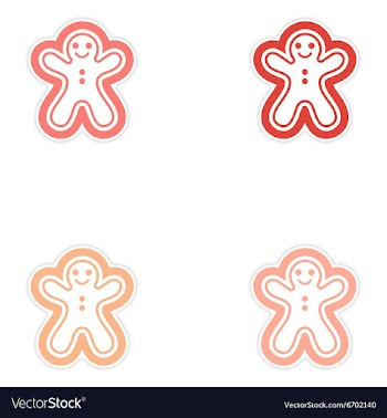 Set oof paper sticker on white background vector image