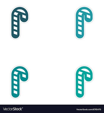 Set oof paper sticker on white background vector image