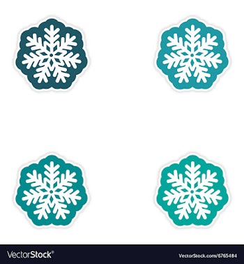 Set oof paper sticker on white background vector image