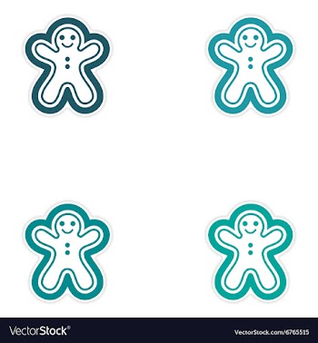 Set oof paper sticker on white background vector image