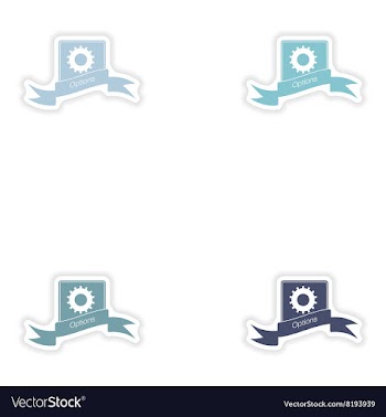 Set paper sticker on white background Mobile Phone vector image