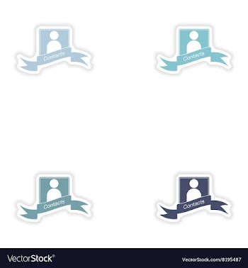 Set paper sticker on white background mobile phone vector image