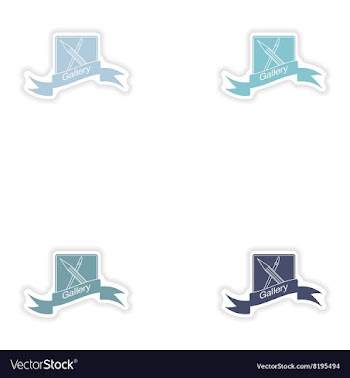 Set paper sticker on white background mobile phone vector image