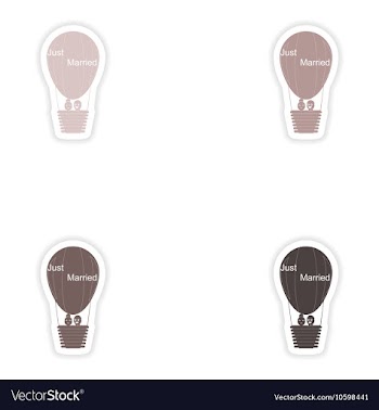 Set paper stickers on white background air balloon vector image