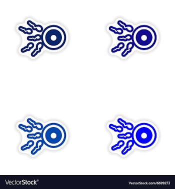 Set paper stickers on white background female egg vector image