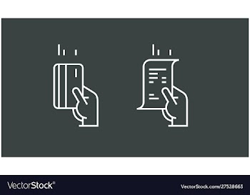 Set payment options elements in flat vector image