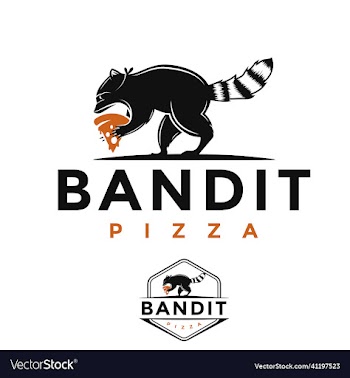 set pizza restaurant logo