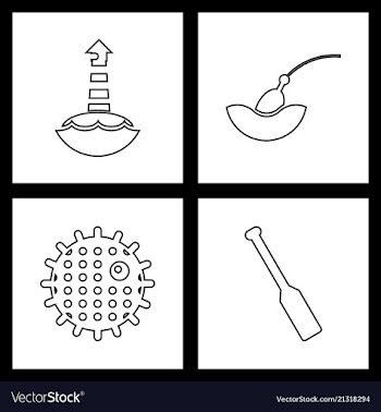 Set sea icons vector image