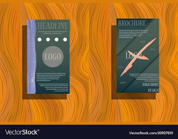Set technology annual report brochure flyer vector image