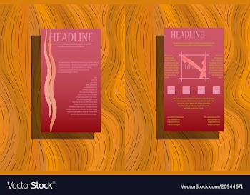 Set technology annual report brochure flyer vector image