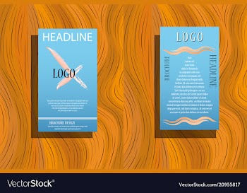 Set technology annual report brochure flyer vector image