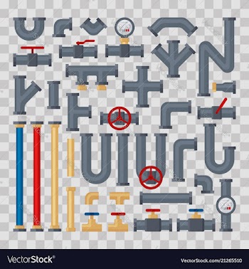  					Set tubes and pipelines pats on transparent vector&nbsp;image														