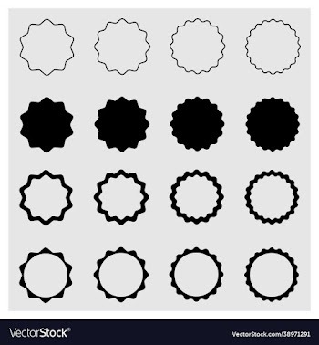 set wavy circles