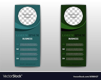 Sets of advertisement flyer design elements eps10 vector image