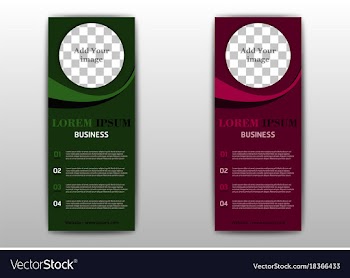 Sets of advertisement flyer design elements eps10 vector image