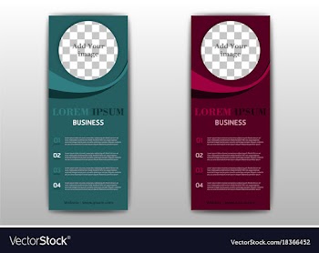 Sets of advertisement flyer design elements eps10 vector image