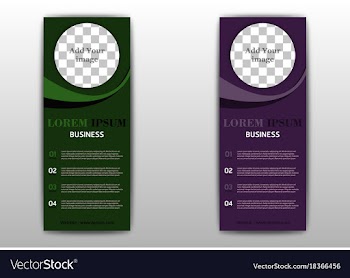 Sets of advertisement flyer design elements eps10 vector image