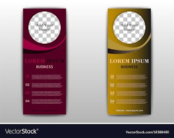 Sets of advertisement flyer design elements eps10 vector image